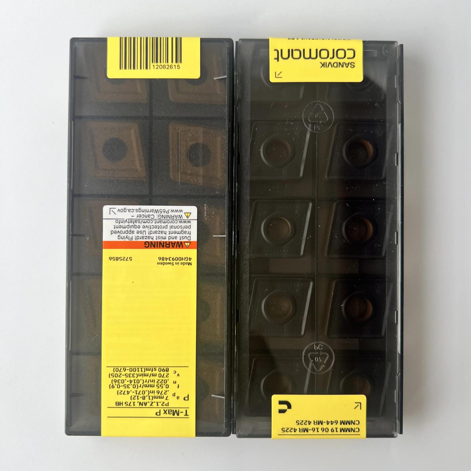 

SANDVIK / CNMM190616-MR 4225 / Industrial indexable Carbide Inserts 10 Pcs