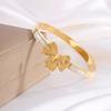 Titanium steel , European and American fashion bow diamond , girls' advanced sense of light luxury, non-fading butterfly 
