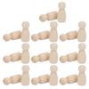 20pcs Wooden Peg Dolls Uned Angel Shape Toddler Wood Doll Bodies for Children   Craft Toys Gifts Graffiti