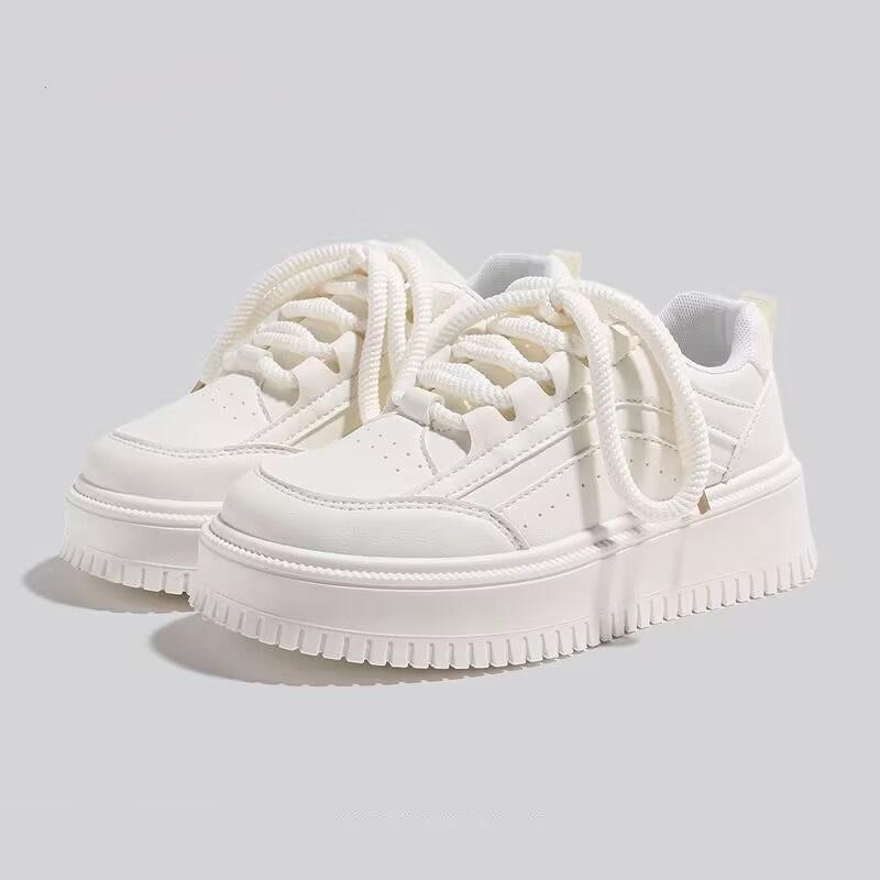Breathable autumn new sports and leisure shoes thick baseplate shoes