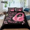 Home Living Luxury 3D Earphone Bedding Set Kids Duvet Cover Pillowcase Music Bedding Set Queen and King EU/US/AU/UK Size