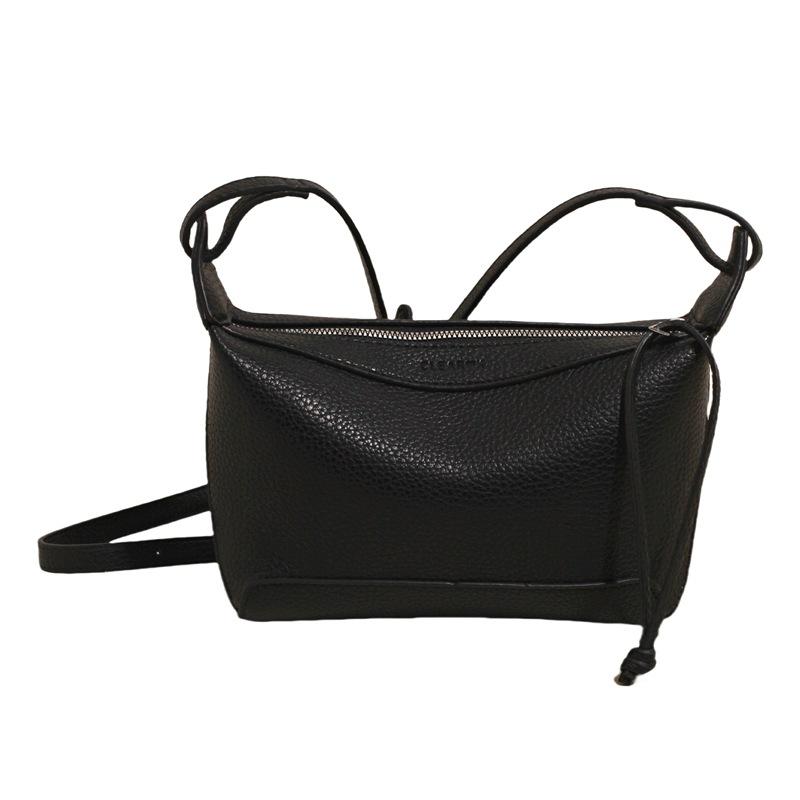 New Women's Bag Exquisite Lychee Pattern Commuter Solid Color Messenger Bag Fashionable Shoulder Bag Women