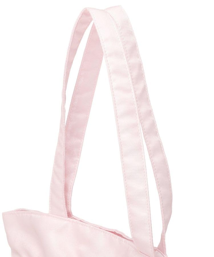 Maison de FLEUR Organza Double Ribbon Gathered Tote Light Size 08001142700 Bag, Pink, F,