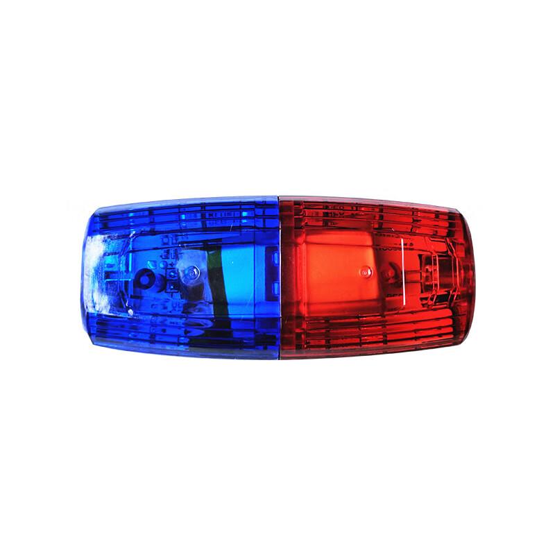 LED Red-Blue Flashing Shoulder Clip Light