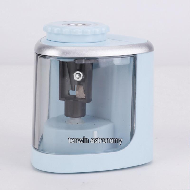 Tenwin Model 8005 Semi-Automatic Battery-Powered Pencil Sharpener for Primary School Students