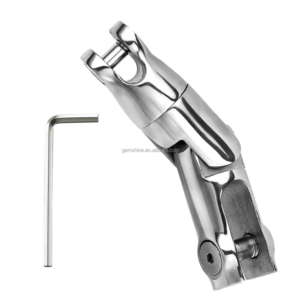 Gemshine Marine Accessories 316 Stainless Steel Swivel Anchor Chain Connector Mirror Polished