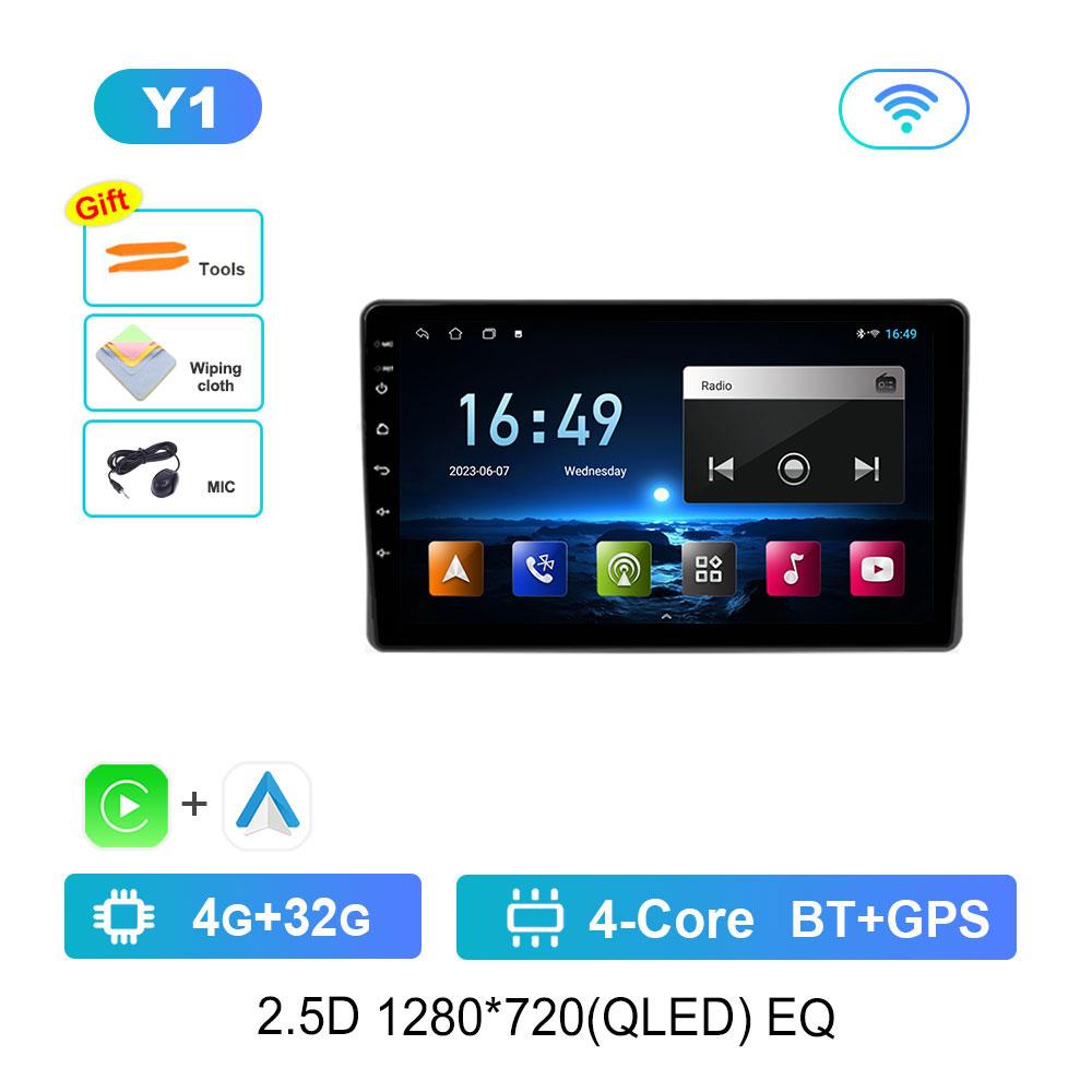 Car Radio Andoird 14 Intelligent System For Fiat Panda 169 2003 - 2012 Autoradio DVD 4G LTE 2 DIN Stereo BT Multimedia DSP