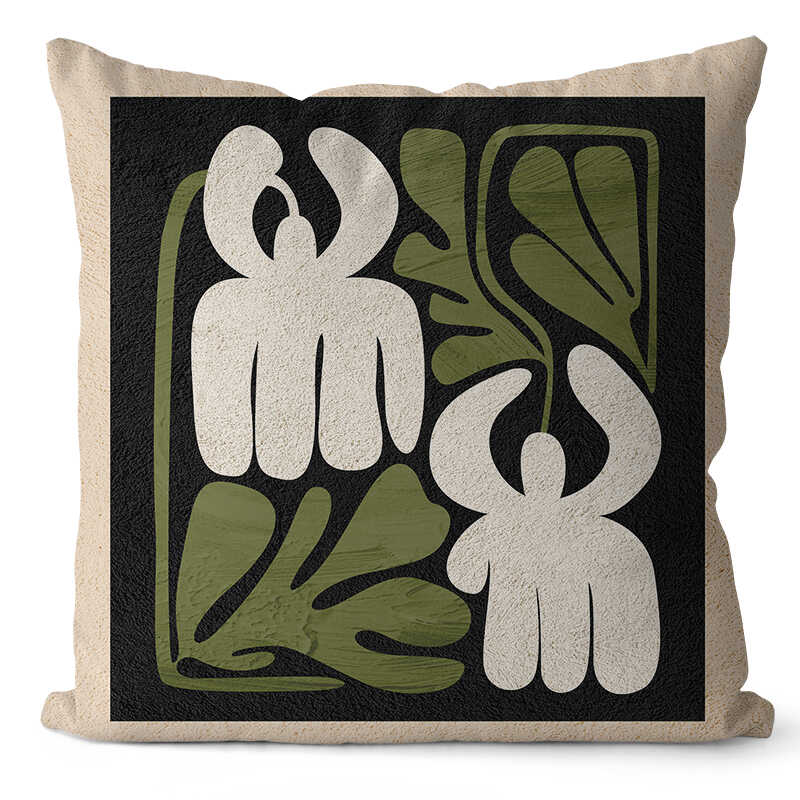 

Light Luxury French Retro Style Pillow Case Living Room Sofa Bedroom Pillow Pillow Printed Cushion Cover Peach skin velvet