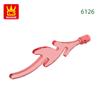 Non-Toxic 6126 100G/454Pcs Flame Water Column Building Block Moc Flame Flame Color Accessories Compatible With Bricks Diy Toy Gift