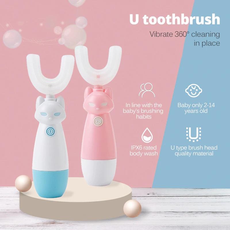 Durable Electric Toothbrush For Kids With Silicone Brush Head And Long Battery Life