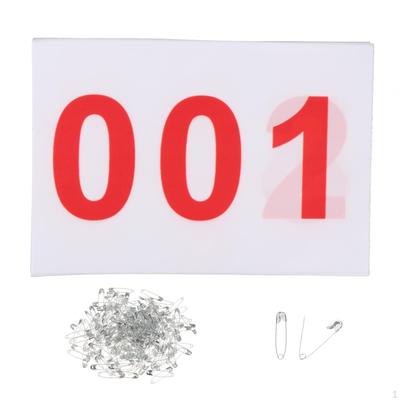 100er Pack Leichte nummerierte Startnummern für Sport, Zuverlässige Athleten,