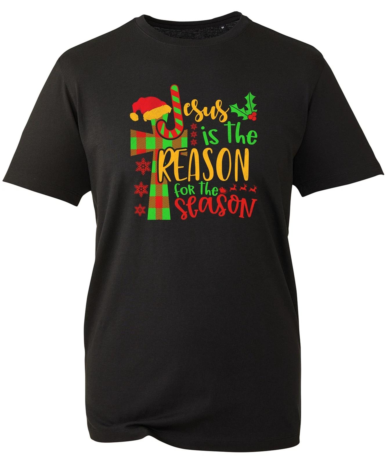 Jesus Is The Reason For The Season T Shirt Merry Christmas Faith Love Holiday S