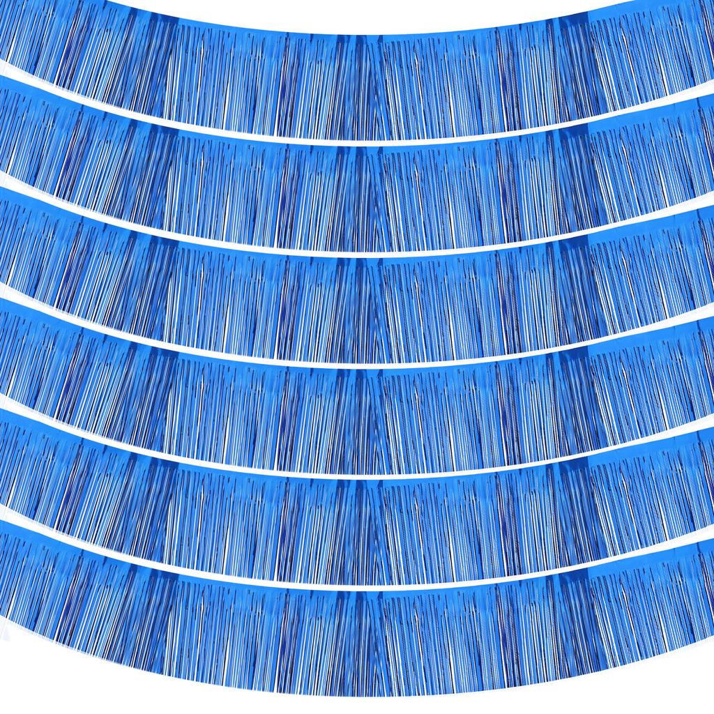 3/4/6pcs Foil Fringe Garland 10 Feet Metallic Tinsel Streamers Fringe Banner Wall Hanging Curtain Backdrop for Decoration