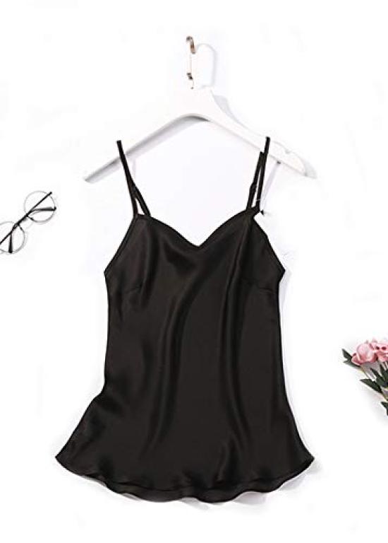 Rubitas Silk Satin Camisole for and Winter Size Girls, Summer, Spring, (Pink, M)