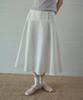 Aueonoseuteljia Beni Lace Check Button Skirt_White(Ob6Sk13)