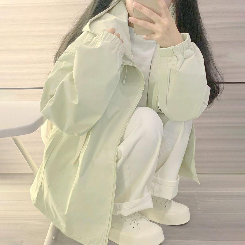 Women Workwear Windproof Waterproof Hiking Jacket Spring Autumn Outdoor Coat Petite Travel Clothing