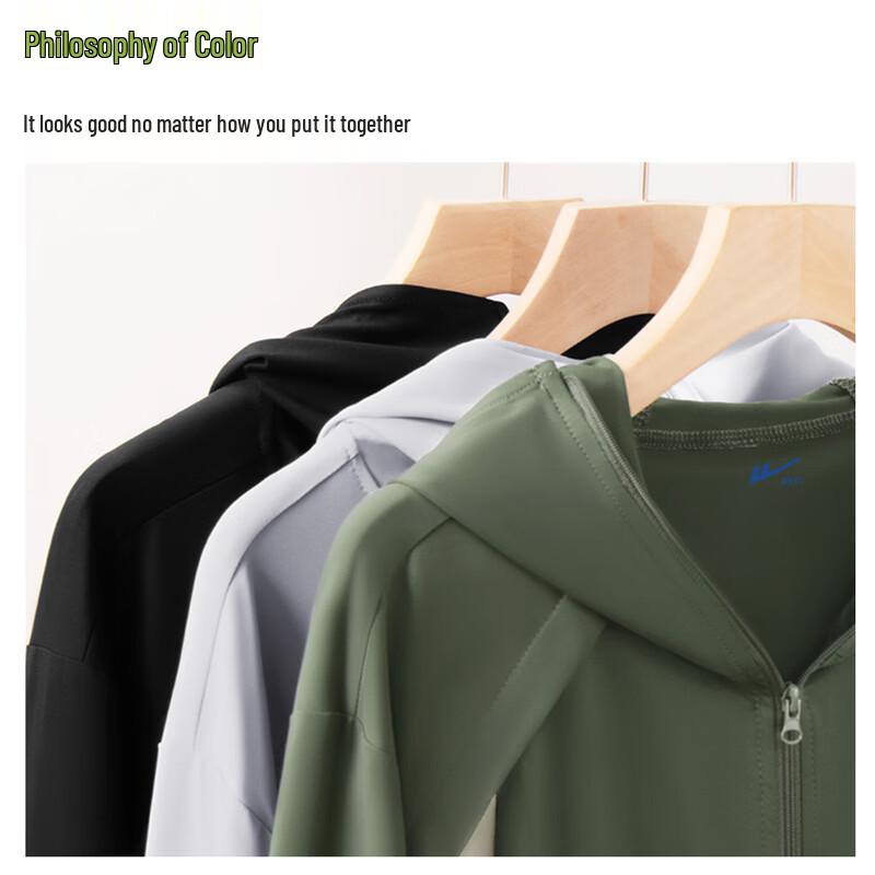 Warrior Men's Lightweight Hooded Color Block Sun Protection Jacket