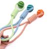 Pet Tooth Cleaning Pet Ball Toy with Rope Rubber Leaking Balls Toy for Small Large Dogs Puppy Chewing Bite Resistant Toys