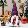 And Red Festive Blue Plaid Gnome Decoration Ideal For Cheerful Setups Christmas