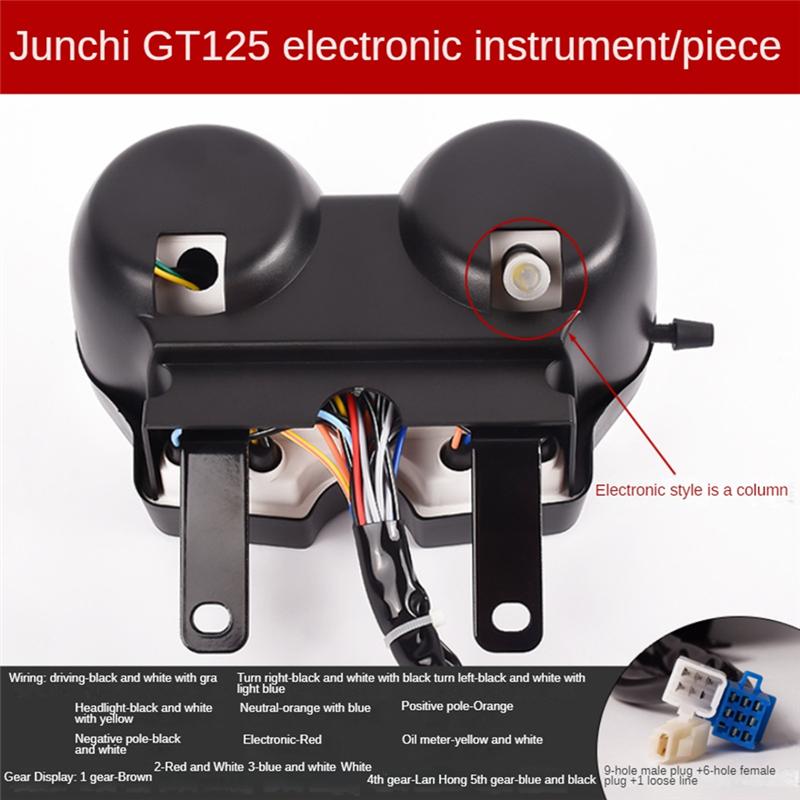 Suzuki GT125 GSX125/QS125 Brezilya Kolombiya için Motosiklet LED Gösterge Paneli Montajı Kilometre Sayacı Takometre-A87Q