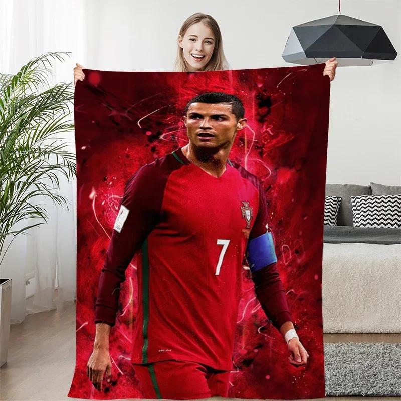 Fleece Blanket Sofa Winter Warm C-Cristiano Ronaldo Knee Bed Camping Flannel Fluffy Soft Blankets King Size Microfiber Bedding