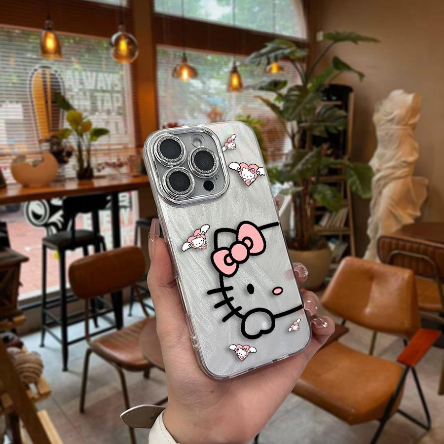 Sanrio Hello Kitty Silver Phone Case for Apple 12