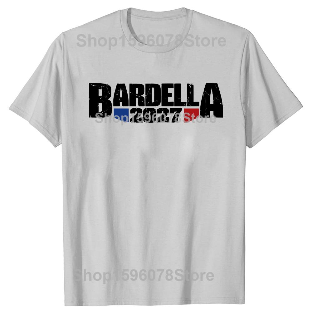Bardella 2027 T Shirt Retro French Text Bardella Fans Gift Tee Tops EU Size 100% Cotton Soft Unisex Casual T-shirt