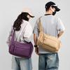Waterproof Nylon Bag Unisex Large Capacity Sports Shoulder Bag Crossbody Bag