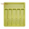 Cutlery Drawer Organizer Tray 6 Compartment Plastic Storage Box for Kitchen Utensils Forks Spoons Cutter Sturdy BPA-Free Divider Holder