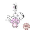 New Charms Copper Cute Animal Pets Charm Beads Fit Snake Chain Bracelet Necklace Women Diy Jewelry