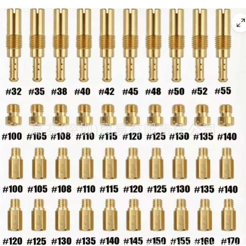 40PCS NSR Carburetor Main & Idle Jet Kit 32#-170#