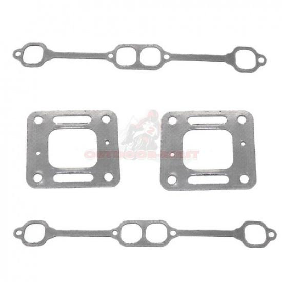 Dichtung Krümmer Mercruiser 5.0 MPI 5.7 350 Mag Steigblock V8 Winkelstück Satz