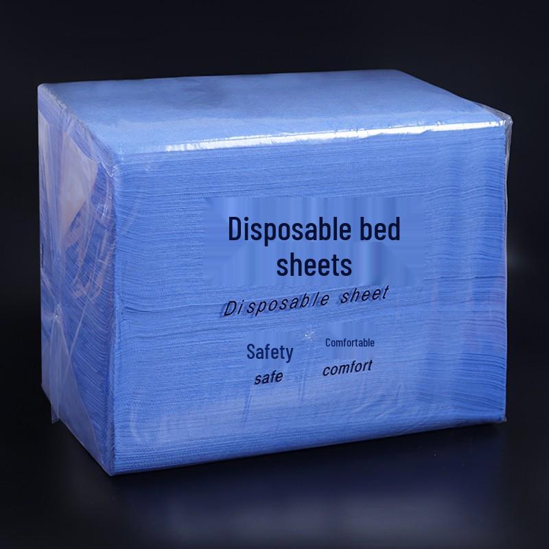 Thickened Waterproof Disposable White Bed Sheets with Face Hole for Salon Massage - Non-woven, Breathable, Oil-Proof