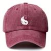 Pc Tai Chi Pattern Adjustable Printed Baseball Cap  Breathable and Hand Washable Suitable for Outdoor Sports and Casual Wear