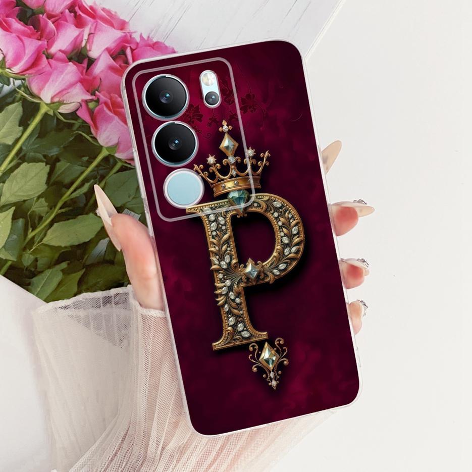 For Vivo V29 Pro Case V2251 Cute Crown Letters Cover Soft Slim Phone Case For Vivo V29e V 29 Pro VivoV29 E V2317 Back Cover Bags