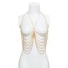 Catena Bikini da Spiaggia Catena per Abbigliamento, Catena Personalizzata a Spina di Pesce, Catena per il Corpo Multistrato con Frange per Donna
