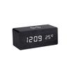 Smart Wireless Charging Alarm Clock Wooden Clock Electronic Digital Clock Thermometer Wooden Clock Mobile Phone Wireless Fast Charging