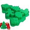 Christmas Tree Silicone Mold 6-Cavity Santa Claus Snowflake Cake Baking Mold Non-stick Christmas Fondant Mold For Thanksgiving