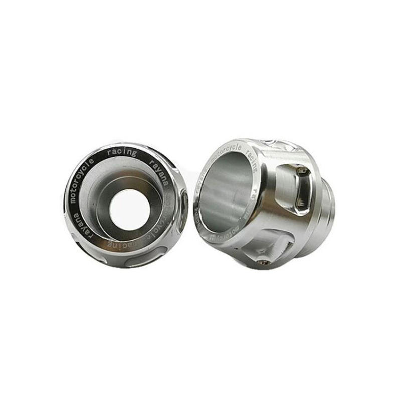 

Крышка оси мотоцикла, колпачок, чашка передней вилки, слайдер, персонализированная форма, предотвращает повреждения, универсальный для Honda Kawasaki серебряный