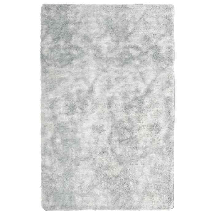 VidaXL Shaggy Rug with Long Pile Light Grey 130x200 Cm Polyester, Rug, Bedroom Rug, Modern Rug, Living Room Rug, 4102834