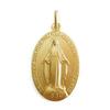 Miraculous Medal Pendant, Gold, 32mm, Made In France