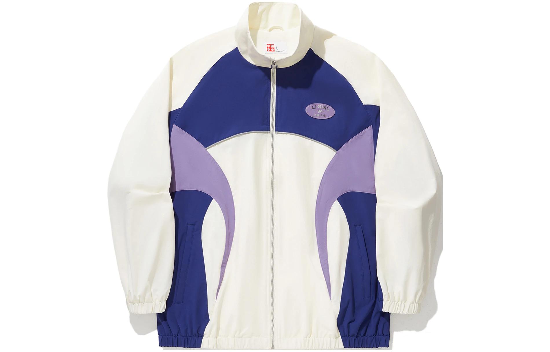 Li Ning Trench Coats Unisex Ecru Lapel Moderate AFDU271-3 XXL