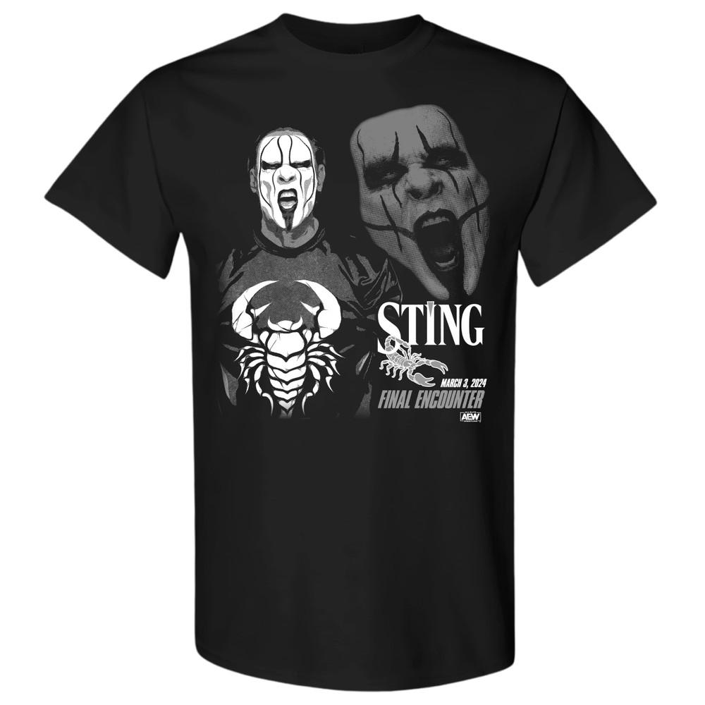 STING  FINAL ENCOUNTER RETRO AEW Official TShirt Unisex T-Shirt XL