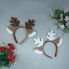 Soft Christmas Headband Fluffy Faux Fur Hairband Deer Ear Hair Hoop Party Headwear Lolita Antler Horn Hairband Hair Accessories