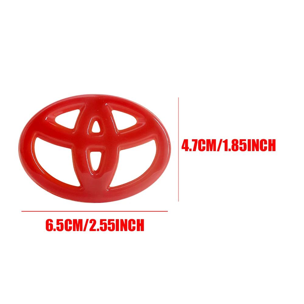 BBcp3 Car Steering Wheel Badge Emblem Sticker Auto-Styling For Toyota Corolla Cross Crown Rav4 Chr Avensis Aygo Raize Camry TRD Venza