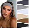 Headbands for Women Non Slip Sweat Hairbands Elastic Soft Stretchy Head Bands Sports Workout Yoga Outdoor Running Travel Headwrap Hair Accessories