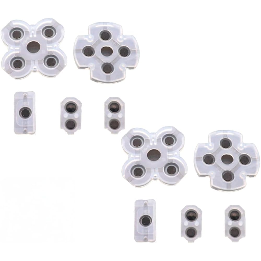 Audiophile PS4 Controller Repair Parts (for JDS-055/050 V3) Replacement Button Rubber Set Repair ...