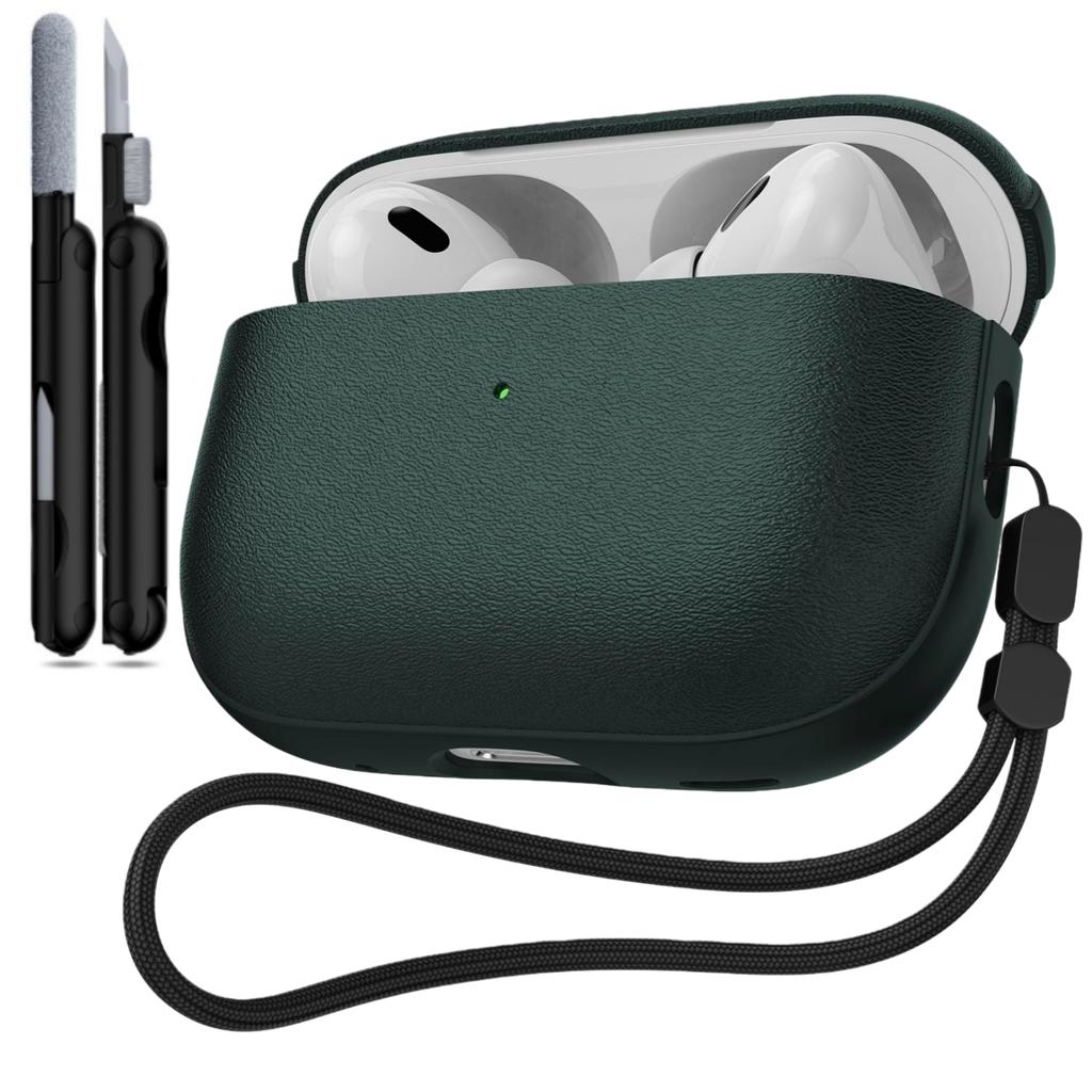 Nouveau Étui pour écouteurs AirPods Pro 3 Texture cuir Pour AirPods Pro 3ème génération Étui de protection avec cordon pour AirPods Pro3