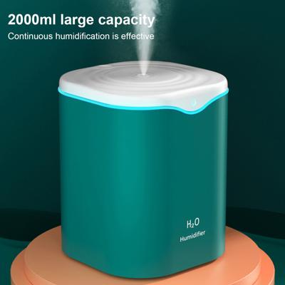 USB Humidifier 2 Mist Modes Large Capacity Multipurpose Quiet 2L Cool Mist Humidifier for Home Office Car