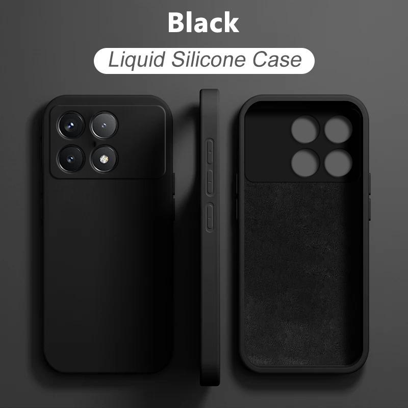 For Poco X6 Pro Deksel Luksus Flytende Silikon Telefondeksler For Xiaomi Poco X6 Pro Poco X 6 Pro Poco X6Pro Pocox6 Pro 5G Deksel